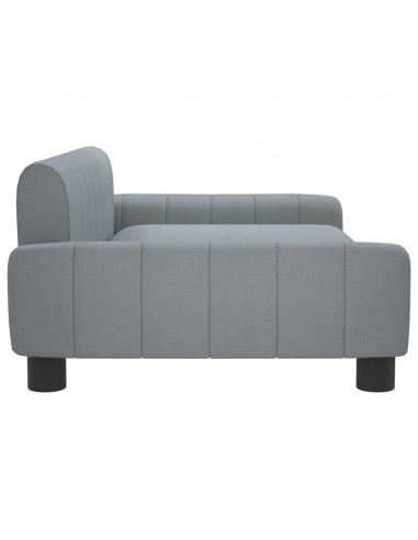 Divano per Bambini Grigio 90x53x30 cm in Tessuto