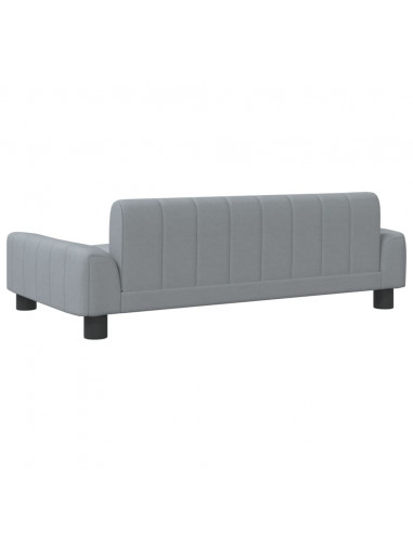 Divano per Bambini Grigio 90x53x30 cm in Tessuto