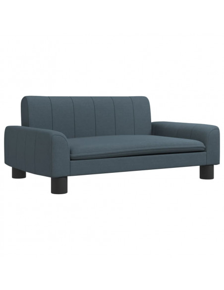 Divano per Bambini Grigio Scuro 70x45x30 cm in Tessuto