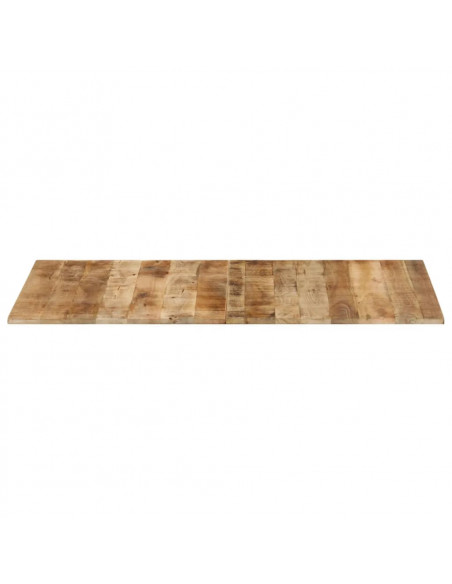 Piano del Tavolo 120x60x(1,5-1,6) cm in Legno di Mango Grezzo