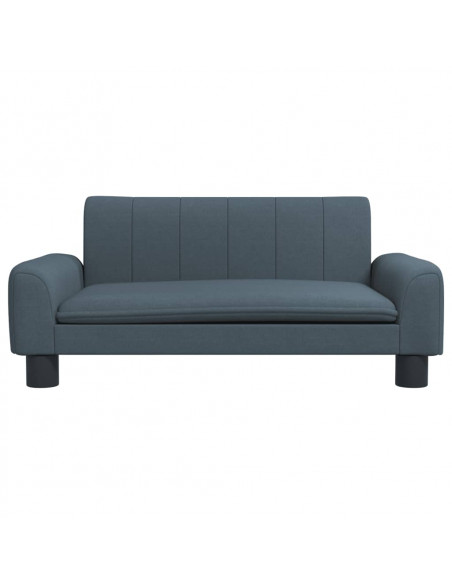 Divano per Bambini Grigio Scuro 70x45x30 cm in Tessuto