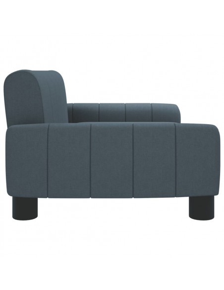 Divano per Bambini Grigio Scuro 70x45x30 cm in Tessuto