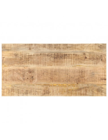 Piano Tavolo in Legno Massello di Mango 25-27 mm 100x60 cm