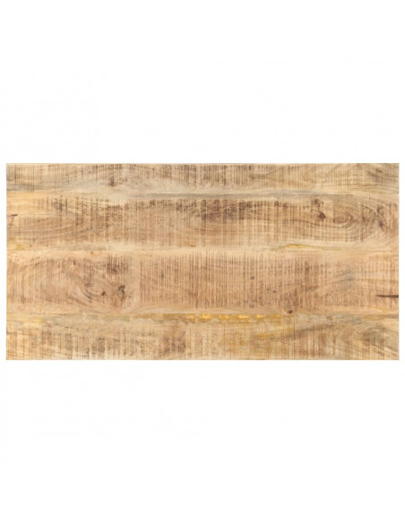 Piano Tavolo in Legno Massello di Mango 25-27 mm 100x60 cm