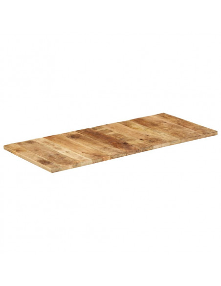 Piano Tavolo in Legno Massello di Mango 25-27 mm 140x60 cm