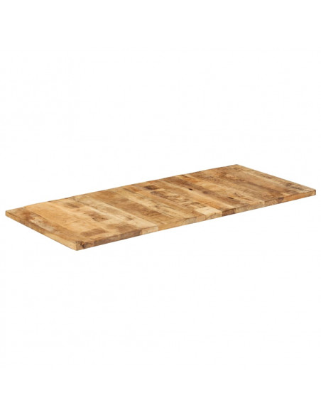 Piano Tavolo in Legno Massello di Mango 25-27 mm 140x60 cm