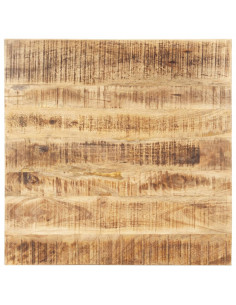 Piano Tavolo in Legno Massello di Mango 25-27 mm 70x70 cm 2