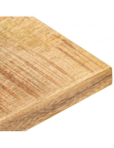 Piano Tavolo in Legno Massello di Mango 25-27 mm 70x70 cm