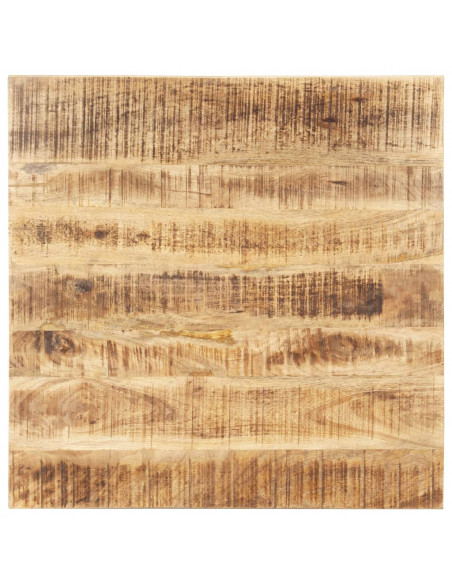Piano Tavolo in Legno Massello di Mango 25-27 mm 80x80 cm