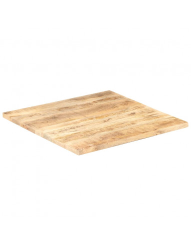 Piano Tavolo in Legno Massello di Mango 25-27 mm 80x80 cm