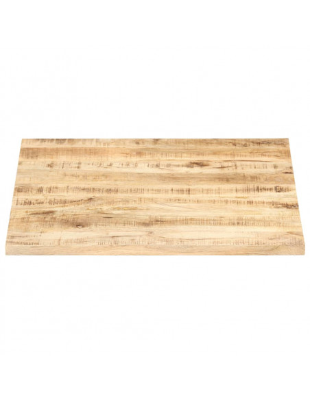 Piano Tavolo in Legno Massello di Mango 25-27 mm 80x80 cm