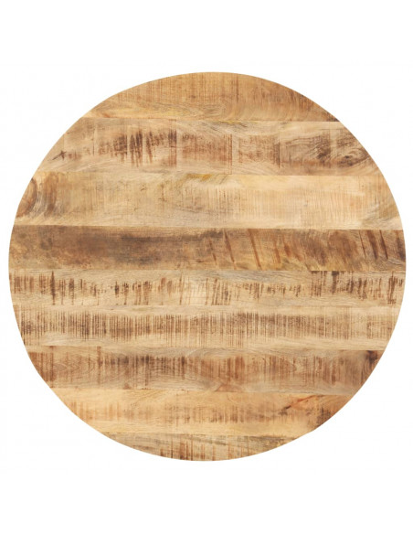 Piano Tavolo in Legno Massello di Mango Rotondo 25-27 mm 70 cm