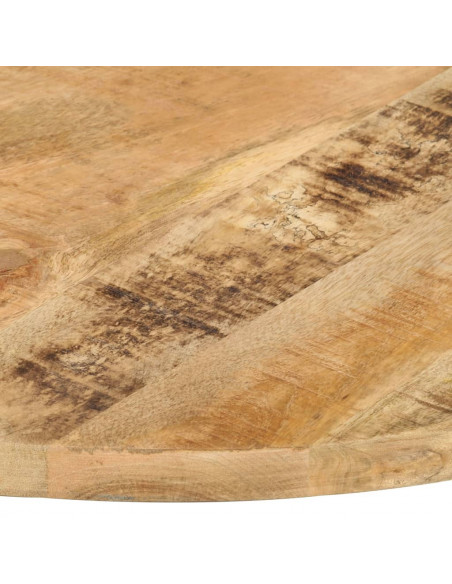 Piano Tavolo in Legno Massello di Mango Rotondo 25-27 mm 70 cm