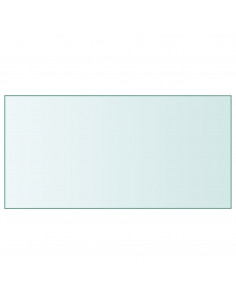 Piano Tavolo Trasparente 50x100 cm Vetro Temperato 2