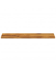 Piano per Tavolo 100x30x3,8cm Rettangolare Legno Massello Mango 2