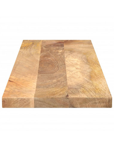 Piano per Tavolo 100x40x3,8cm Rettangolare Legno Massello Mango