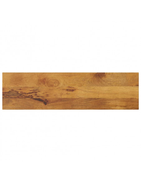 Piano per Tavolo 110x30x2,5cm Rettangolare Legno Massello Mango