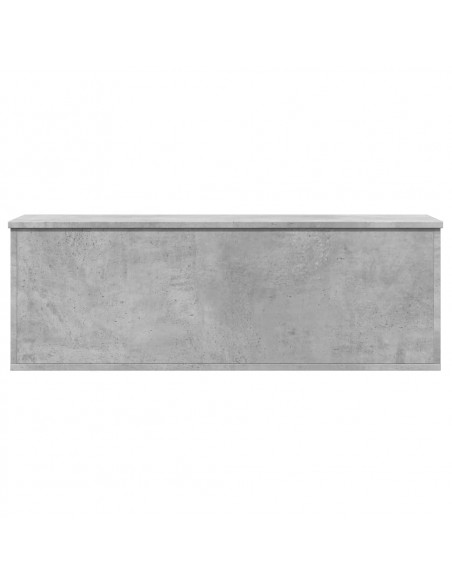 Contenitore Portaoggetti Grigio Cemento 102x35x35cm Truciolato