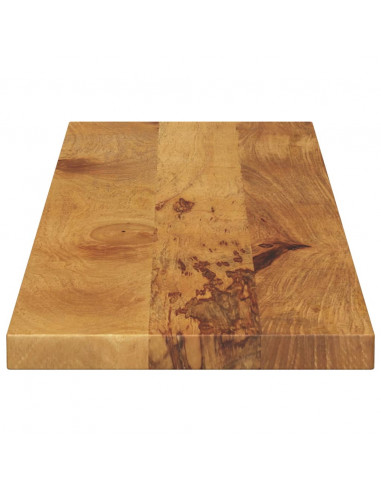 Piano per Tavolo 110x30x3,8cm Rettangolare Legno Massello Mango