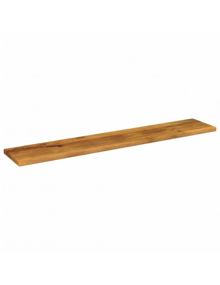Piano per Tavolo 140x30x2,5cm Rettangolare Legno Massello Mango