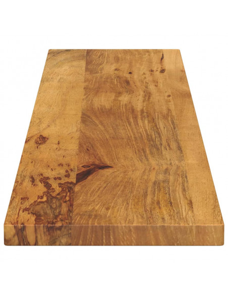 Piano per Tavolo 140x30x2,5cm Rettangolare Legno Massello Mango