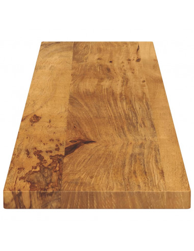 Piano per Tavolo 180x20x3,8cm Rettangolare Legno Massello Mango