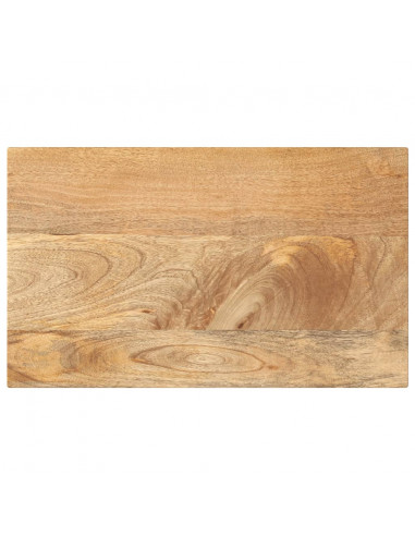 Piano per Tavolo 60x40x3,8 cm Rettangolare Legno Massello Mango