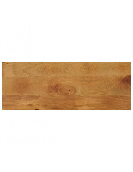 Piano per Tavolo 70x30x3,8 cm Rettangolare Legno Massello Mango
