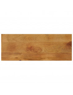 Piano per Tavolo 80x20x3,8 cm Rettangolare Legno Massello Mango 2