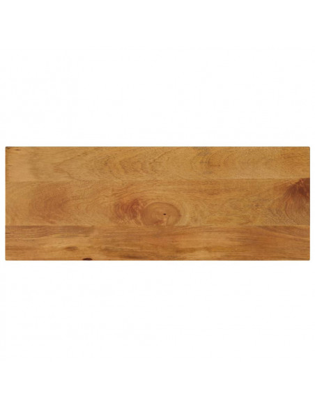 Piano per Tavolo 80x20x3,8 cm Rettangolare Legno Massello Mango