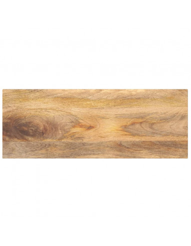 Piano per Tavolo 80x40x3,8 cm Rettangolare Legno Massello Mango