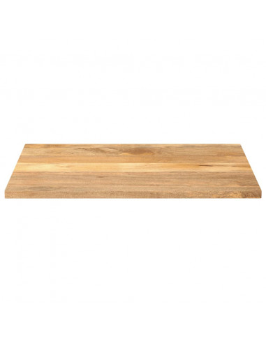 Piano per Tavolo 90x80x3,8 cm Rettangolare Legno Massello Mango