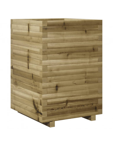 Fioriera da Giardino 50x50x72 cm in Legno di Pino Impregnato