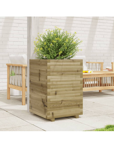 Fioriera da Giardino 50x50x72 cm in Legno di Pino Impregnato