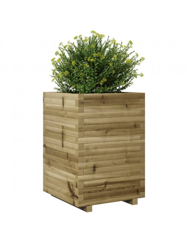 Fioriera da Giardino 50x50x72 cm in Legno di Pino Impregnato