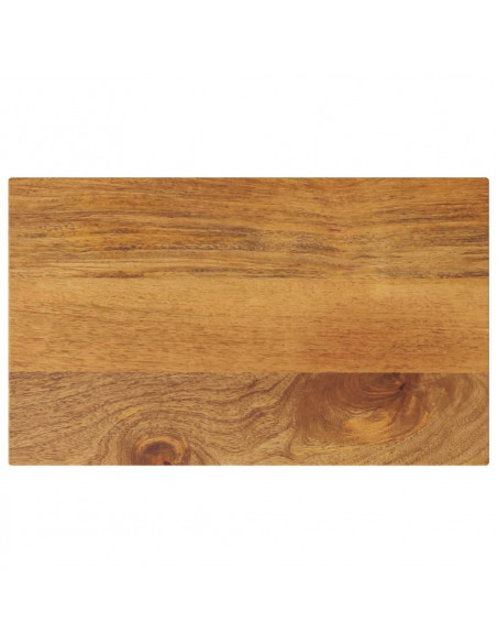 Piano per Tavolo 40x20x3,8 cm Rettangolare Legno Massello Mango