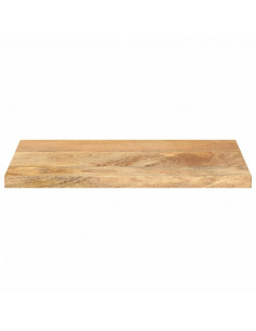 Piano per Tavolo 40x30x3,8 cm Rettangolare Legno Massello Mango 2