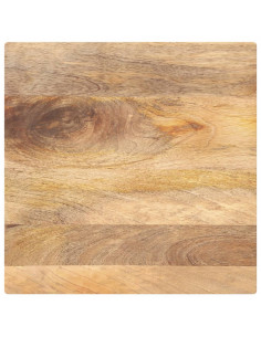 Piano per Tavolo 40x40x3,8 cm Quadrato Legno Massello di Pino 2