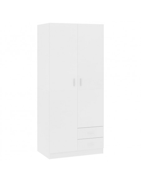 Armadio Bianco 80x52x180 cm in Legno Multistrato