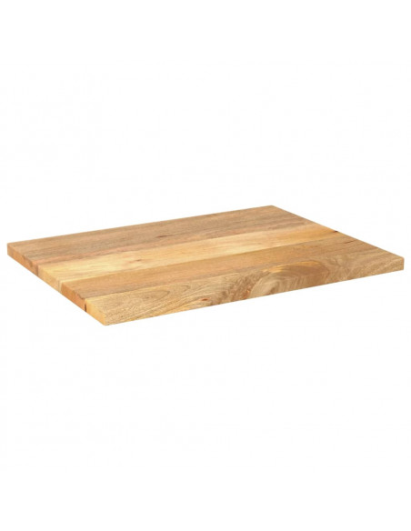 Piano per Tavolo 70x60x2,5 cm Rettangolare Legno Massello Mango