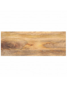 Piano per Tavolo 80x20x3,8 cm Rettangolare Legno Massello Mango 2