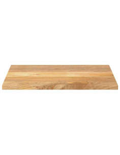 Piano per Tavolo 80x70x2,5 cm Rettangolare Legno Massello Mango 2