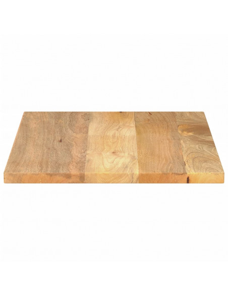 Piano per Tavolo 80x70x3,8 cm Rettangolare Legno Massello Mango