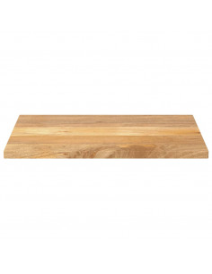 Piano per Tavolo 90x60x3,8 cm Rettangolare Legno Massello Mango 2