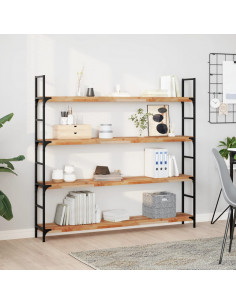 Piano per Tavolo 160x20x4cm Rettangolare Legno Massello Acacia 2