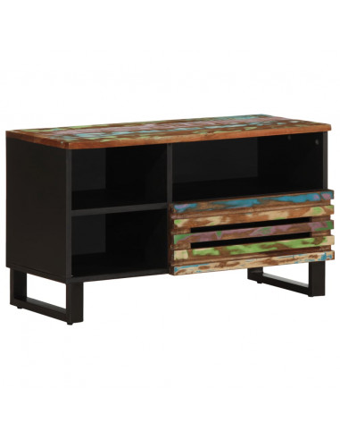 Mobile Porta TV 80x34x46 cm in Legno Massello di Acacia