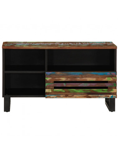 Mobile Porta TV 80x34x46 cm in Legno Massello di Acacia