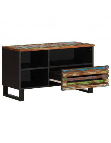 Mobile Porta TV 80x34x46 cm in Legno Massello di Acacia