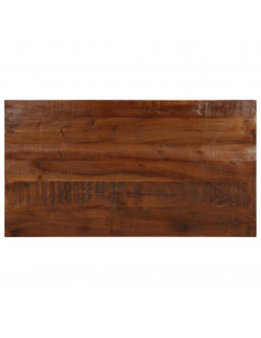 Piano Tavolo 100x50x2,5 cm Rettangolare in Massello di Recupero 2