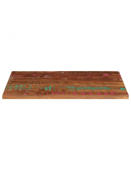 Piano Tavolo 100x50x2,5 cm Rettangolare in Massello di Recupero